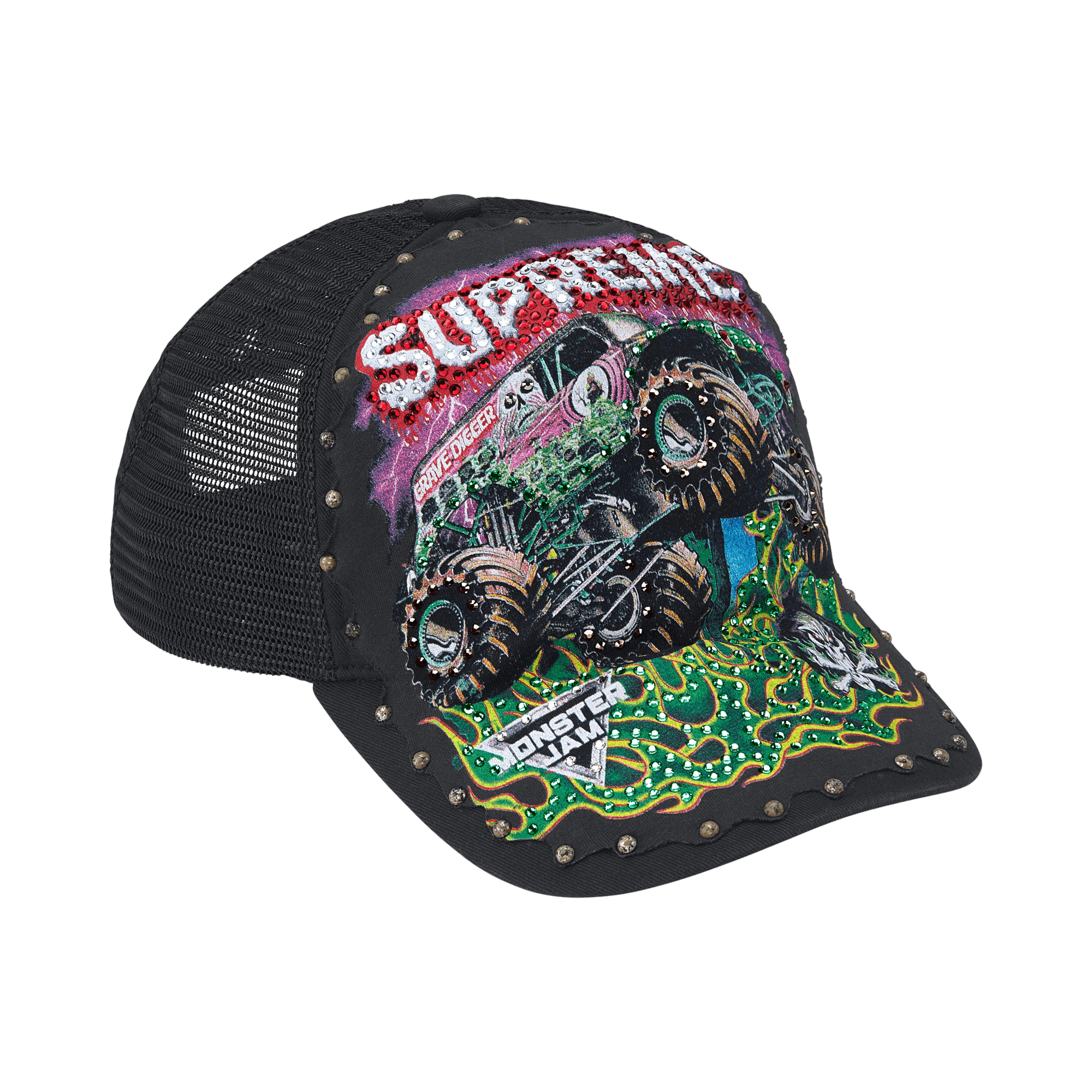 Supreme Monster Jam Grave Digger Mesh Back 5-Panel 'Black'