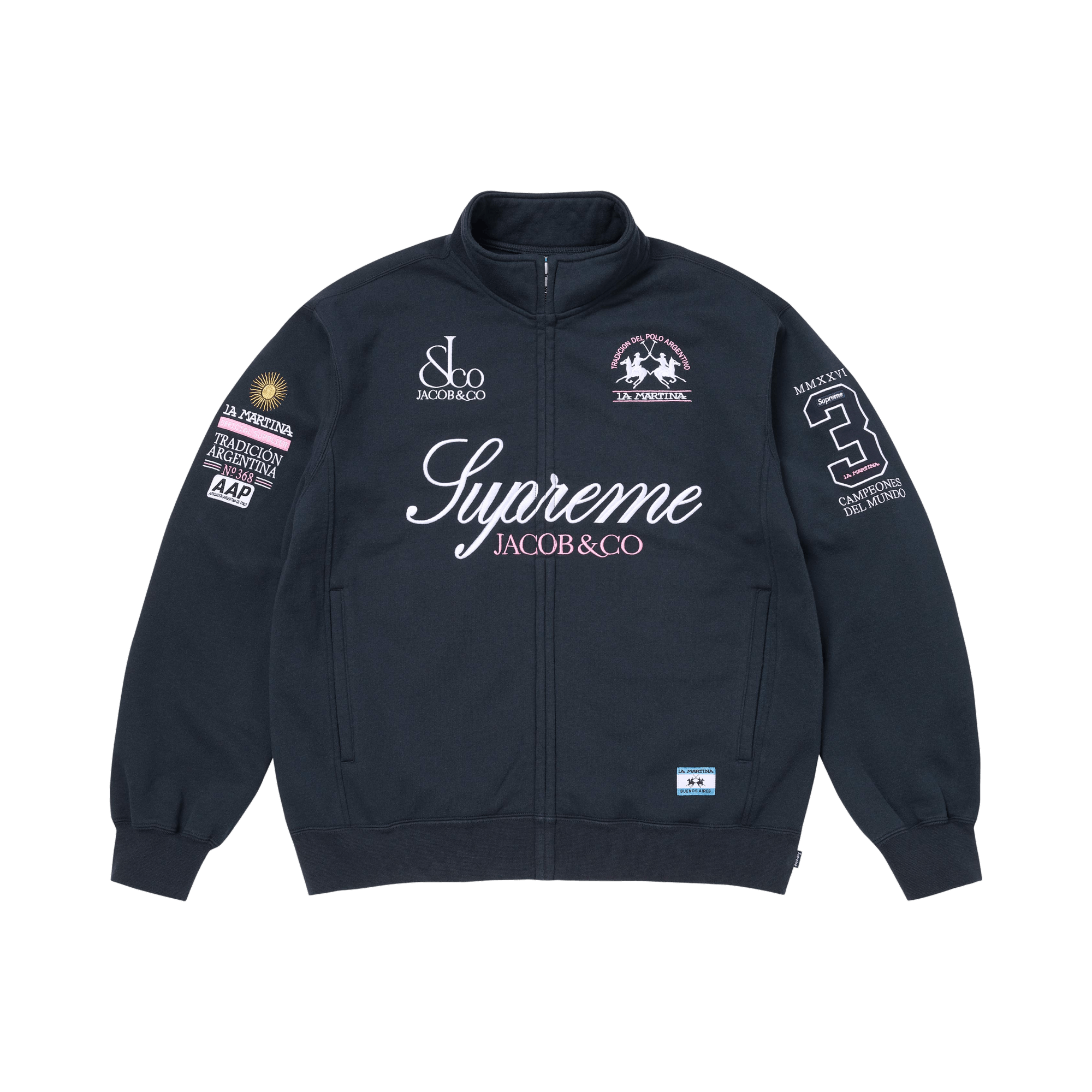 Buy Supreme Old English Track Jacket 'Black' - SS25J32 BLACK | GOAT UK