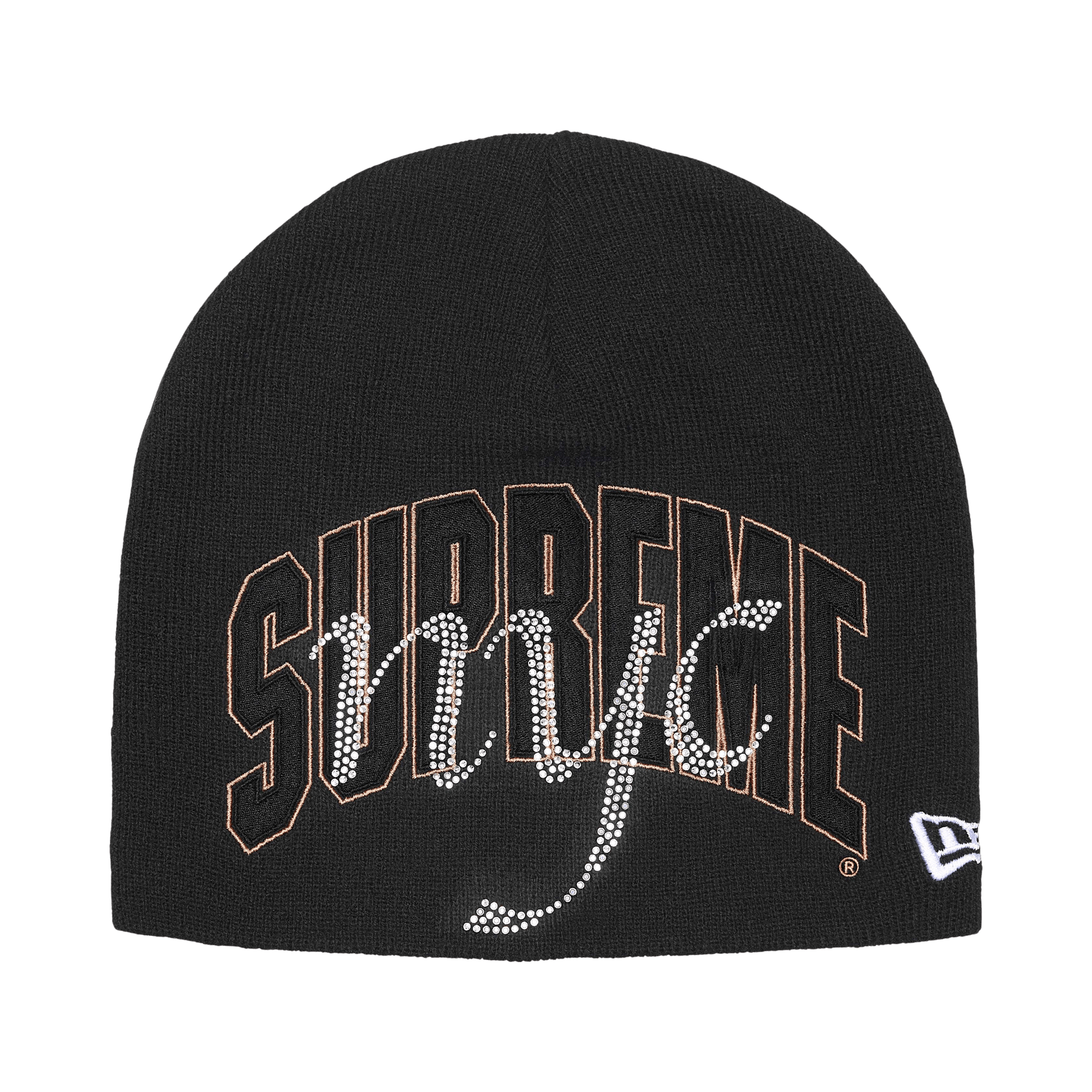 Supreme New Era Rhinestone Beanie 'Black'