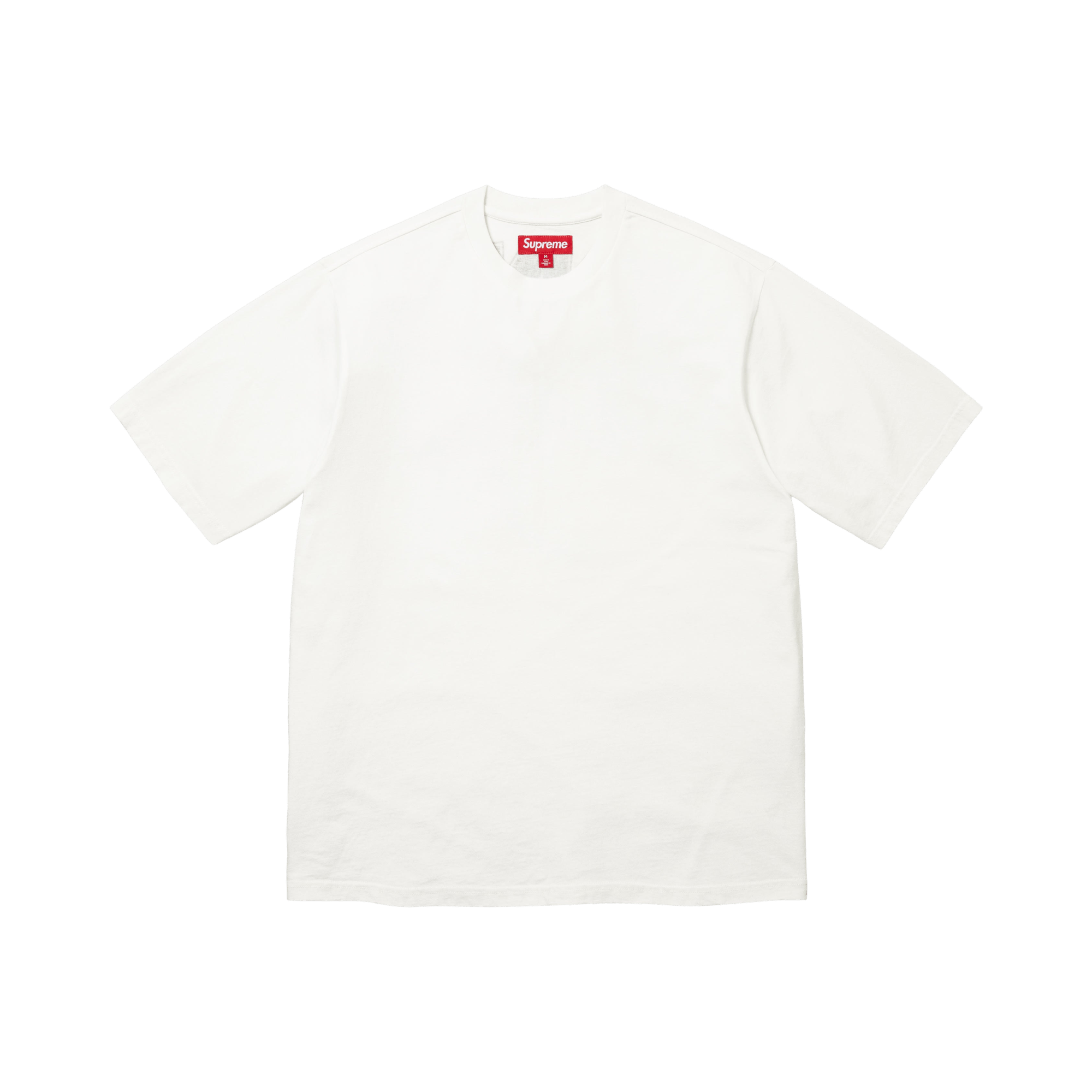 Supreme Rhinestone Script Short-Sleeve Top 'White'