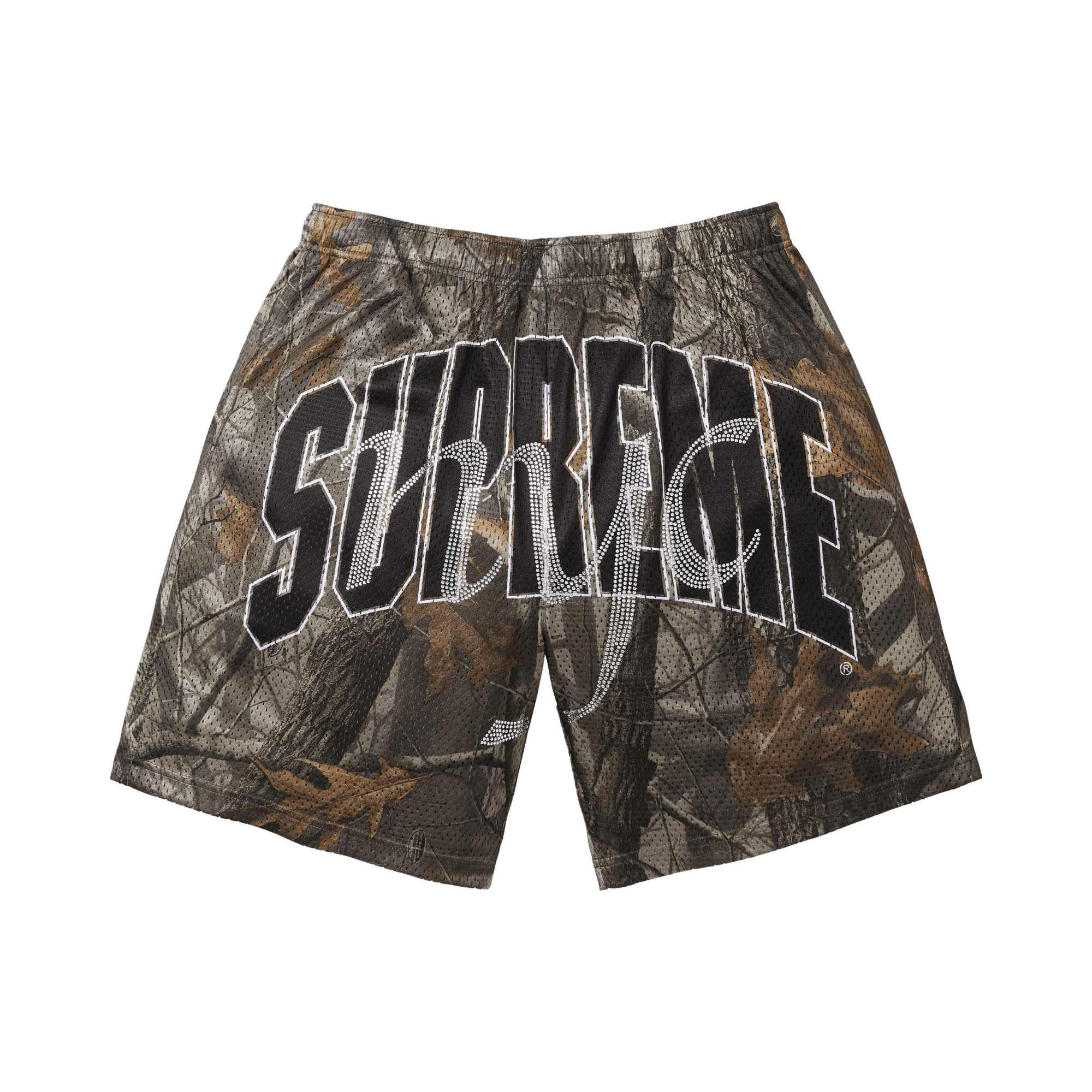 Supreme Rhinestone Mesh Short 'Realtree Hardwoods Camo'