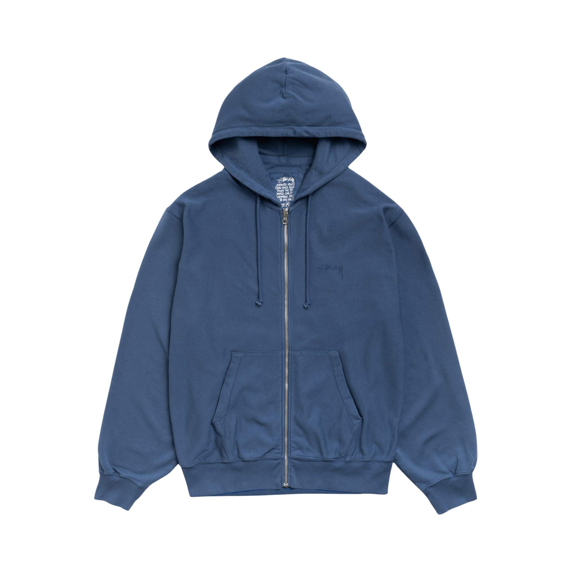 Stussy Lightweight Terry Zip Hoodie 'Blue'