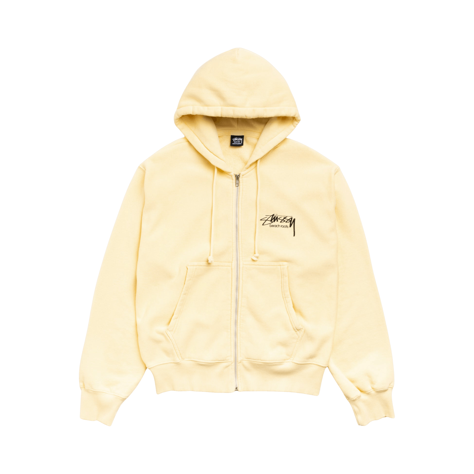 Stussy Beach Roots Zip Hoodie Garment Dyed 'Gold'