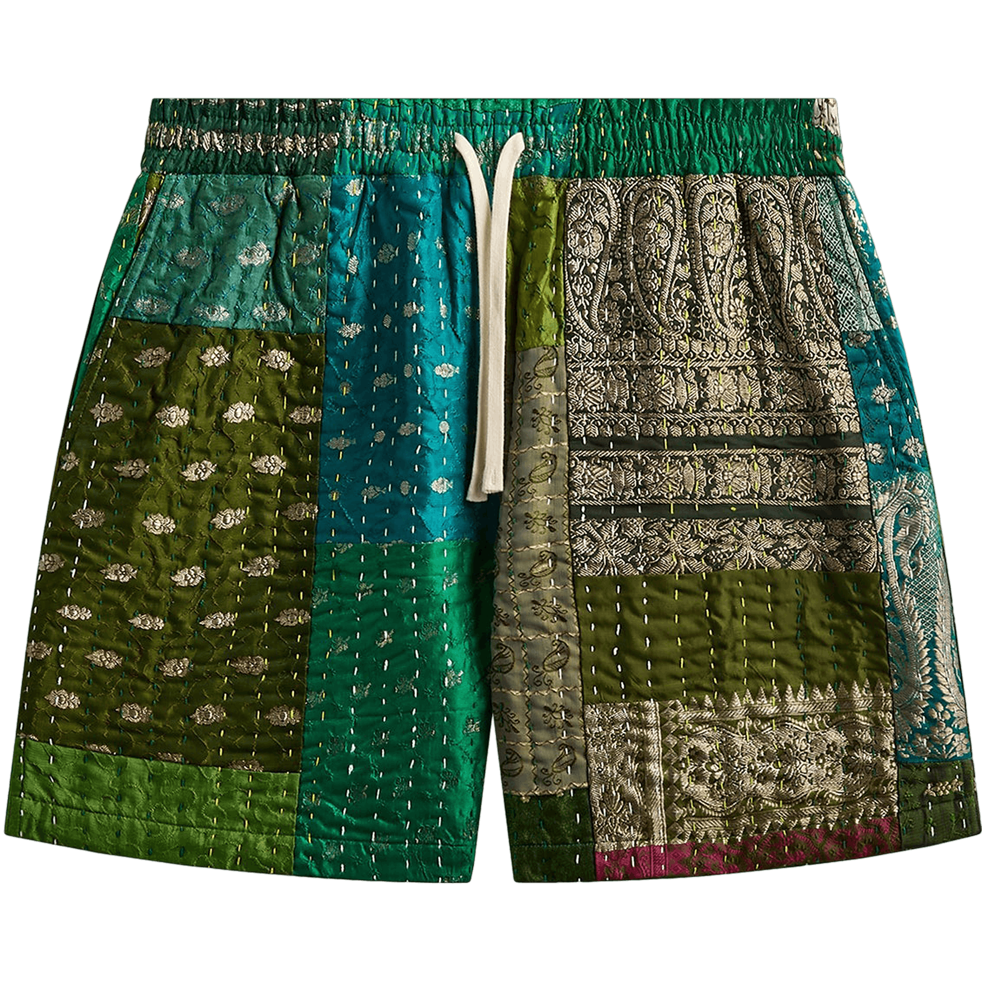 Kith &Kin Tal Patchwork Short 'Green/Multicolor'