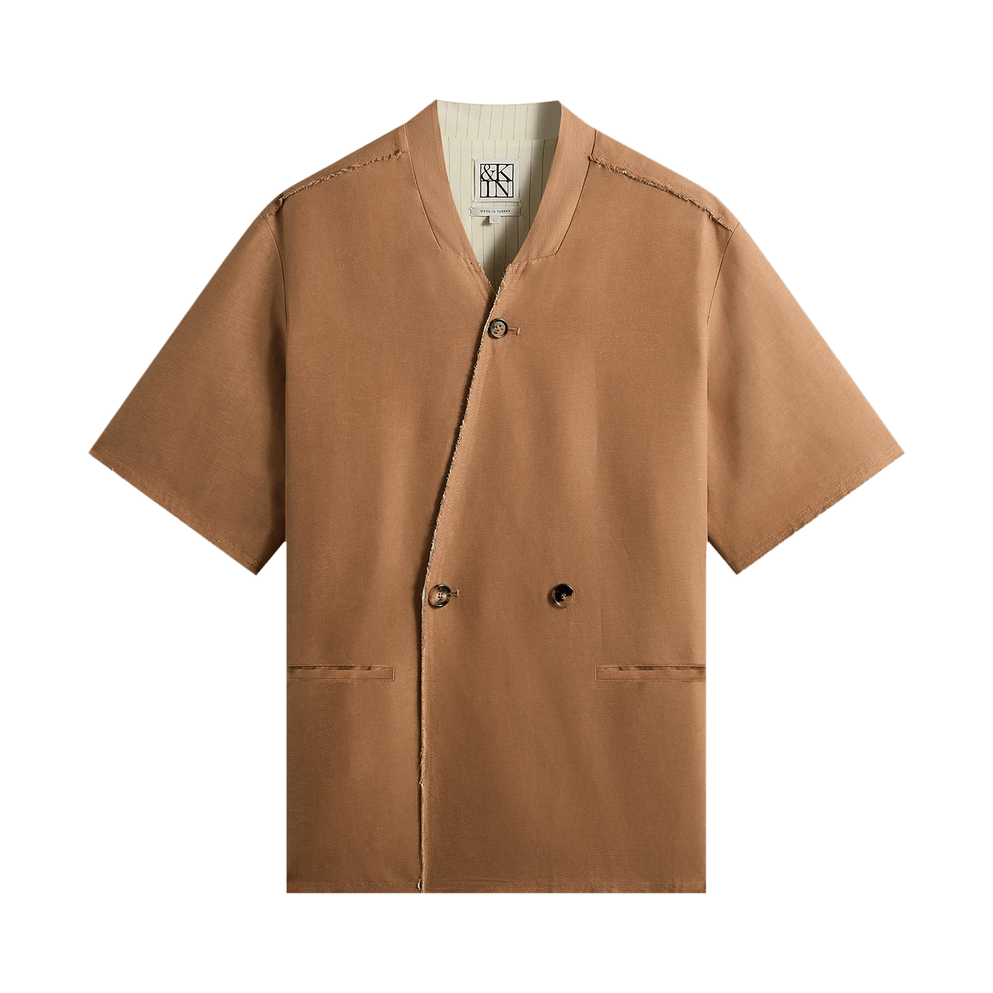 Kith &Kin Linen Viscose Twill Mathis Shirt 'Strand'