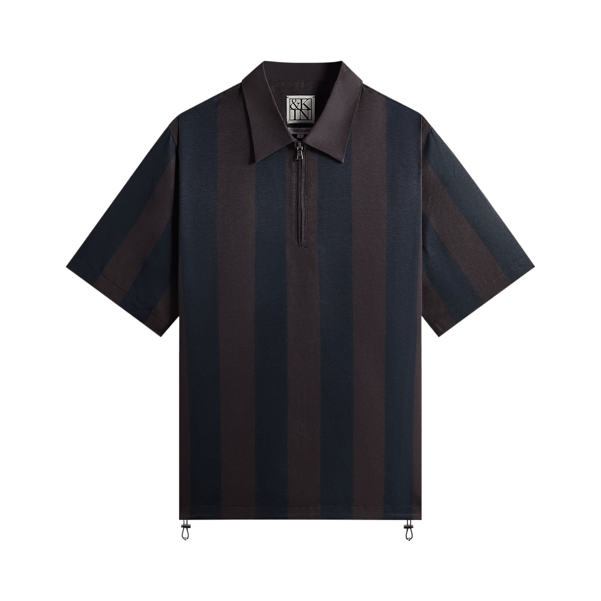 Kith &Kin Montis Quarter Zip Faille Shirt 'Cosmos'