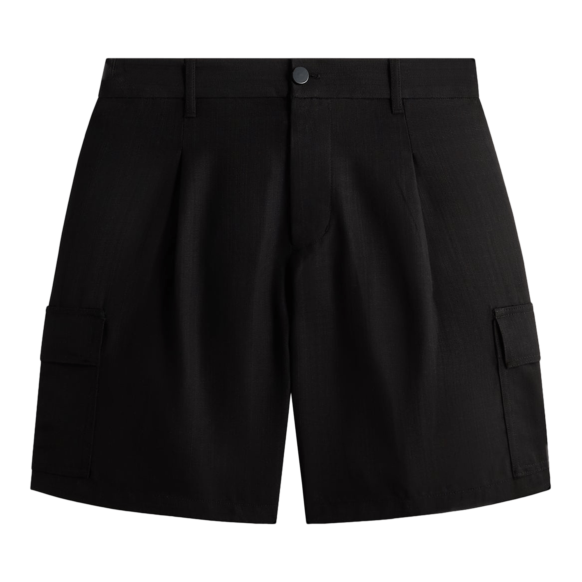 Kith &Kin Textured Viscose Conley Cargo Short 'Black'