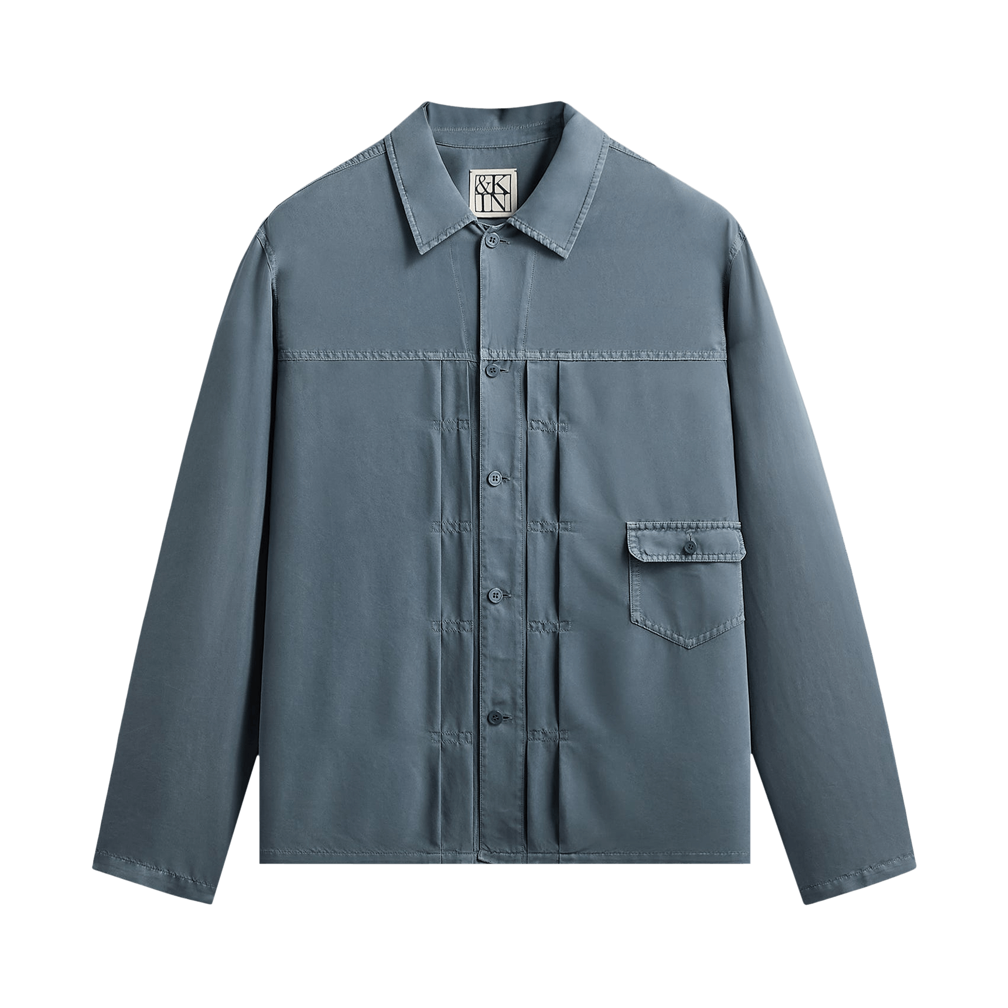 Kith &Kin Garment Dyed Silk Collared Yardley Shirt 'Ovation'