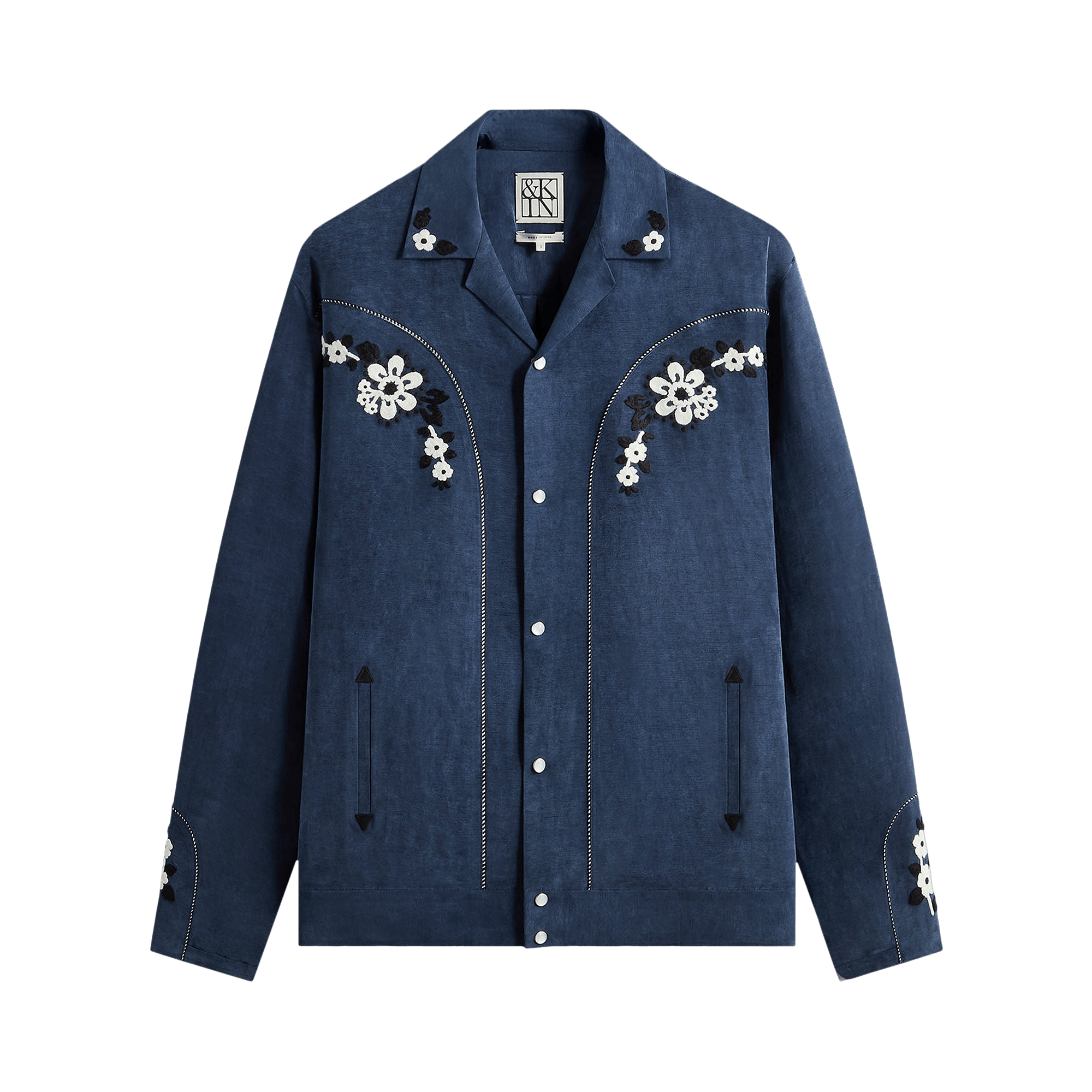 Kith &Kin Cupro Linen Wally Shirt 'Nocturnal'