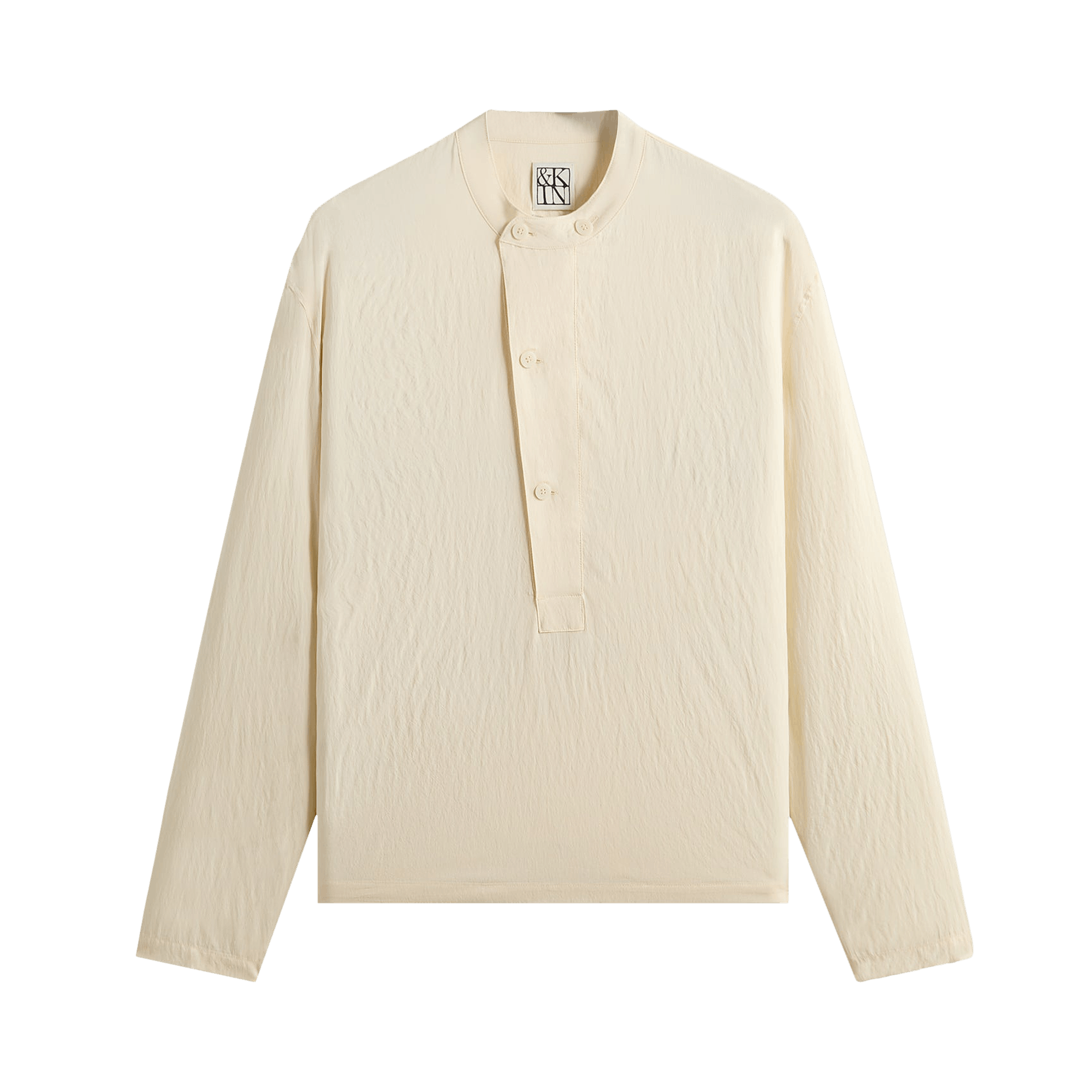 Kith &Kin Wrinkle Cupro Leven Shirt 'Sandrift'