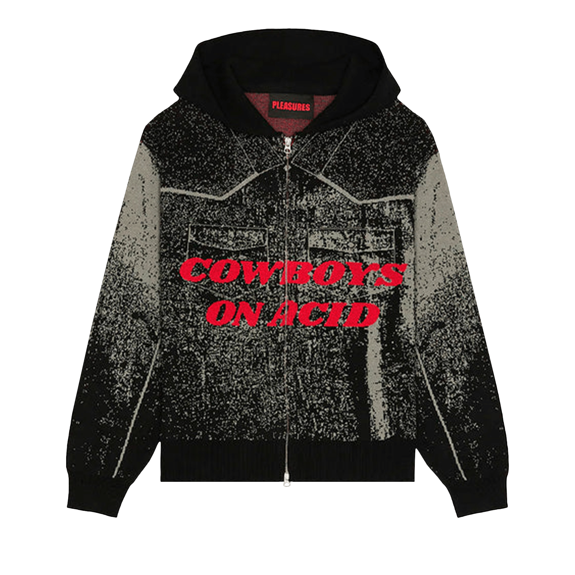 Pleasures Acid Cowboy Knitted Hoodie 'Black'