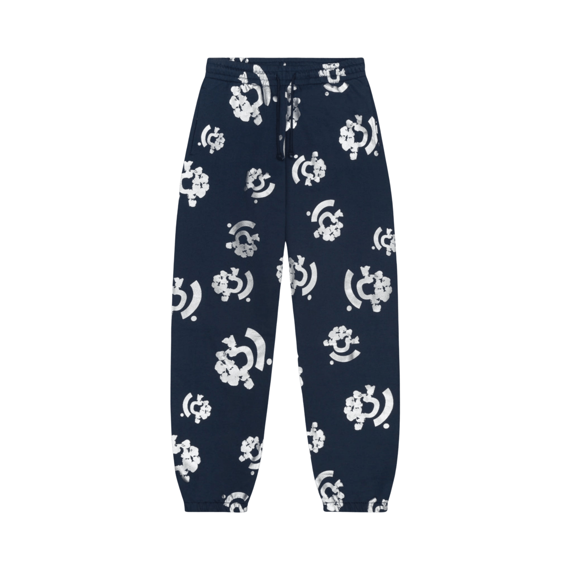 Denim Tears Bstroy Silver Print Sweatpants 'Blue'