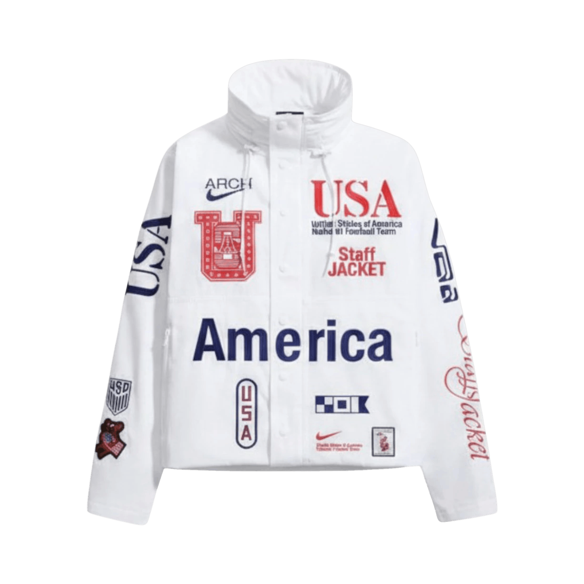 Buy Supreme Contrast Script Varsity Jacket 'Red' - FW20J38 RED | GOAT