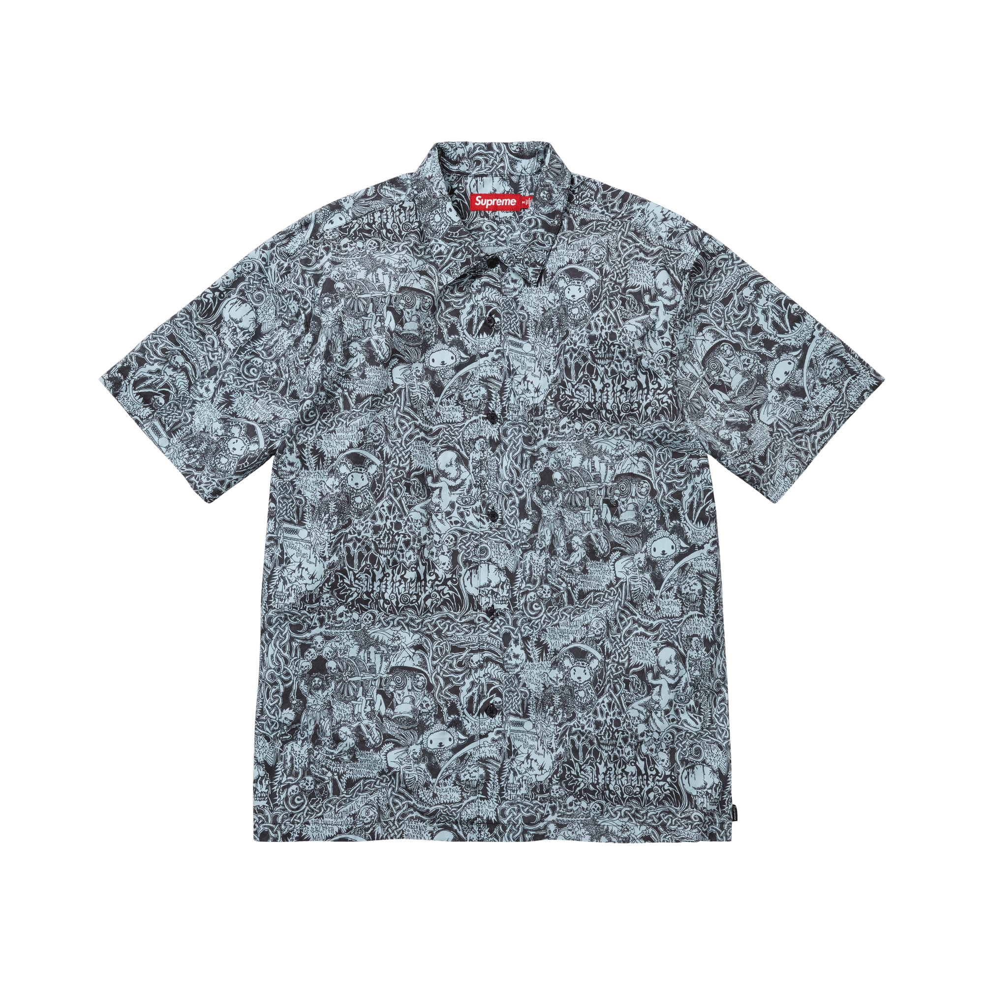 Supreme Wombat Short-Sleeve Shirt 'Blue'
