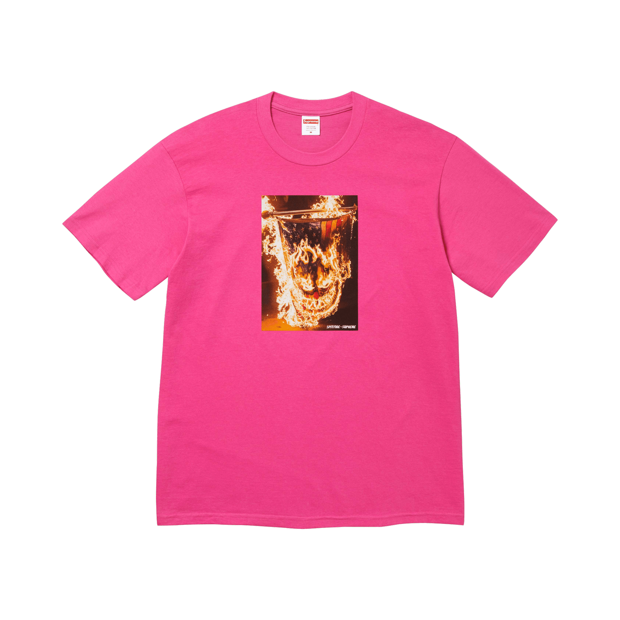 Supreme x Spitfire Flag Tee 'Fuchsia'