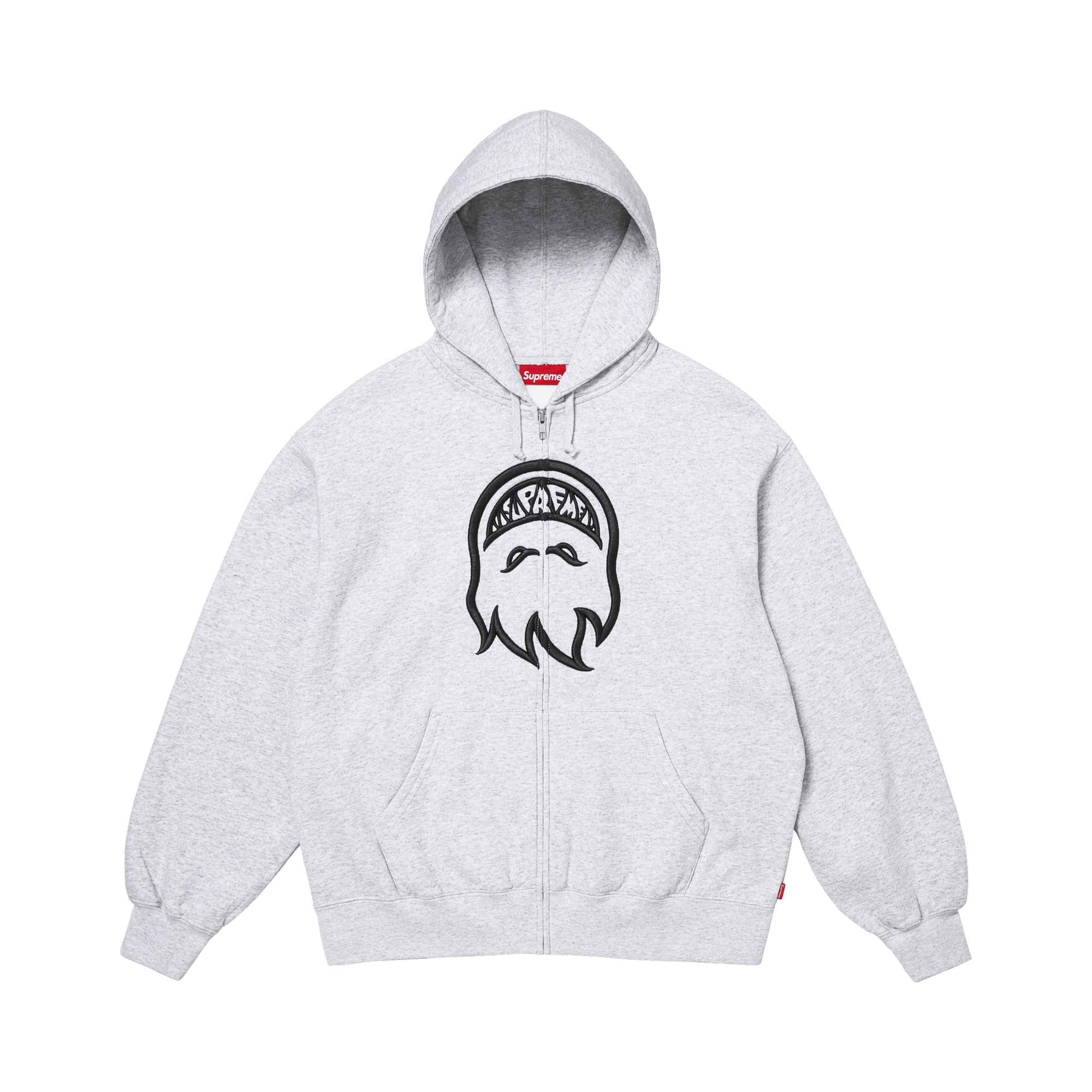 Supreme x Spitfire Zip Up Hooded Sweatshirt 'Ash Grey'