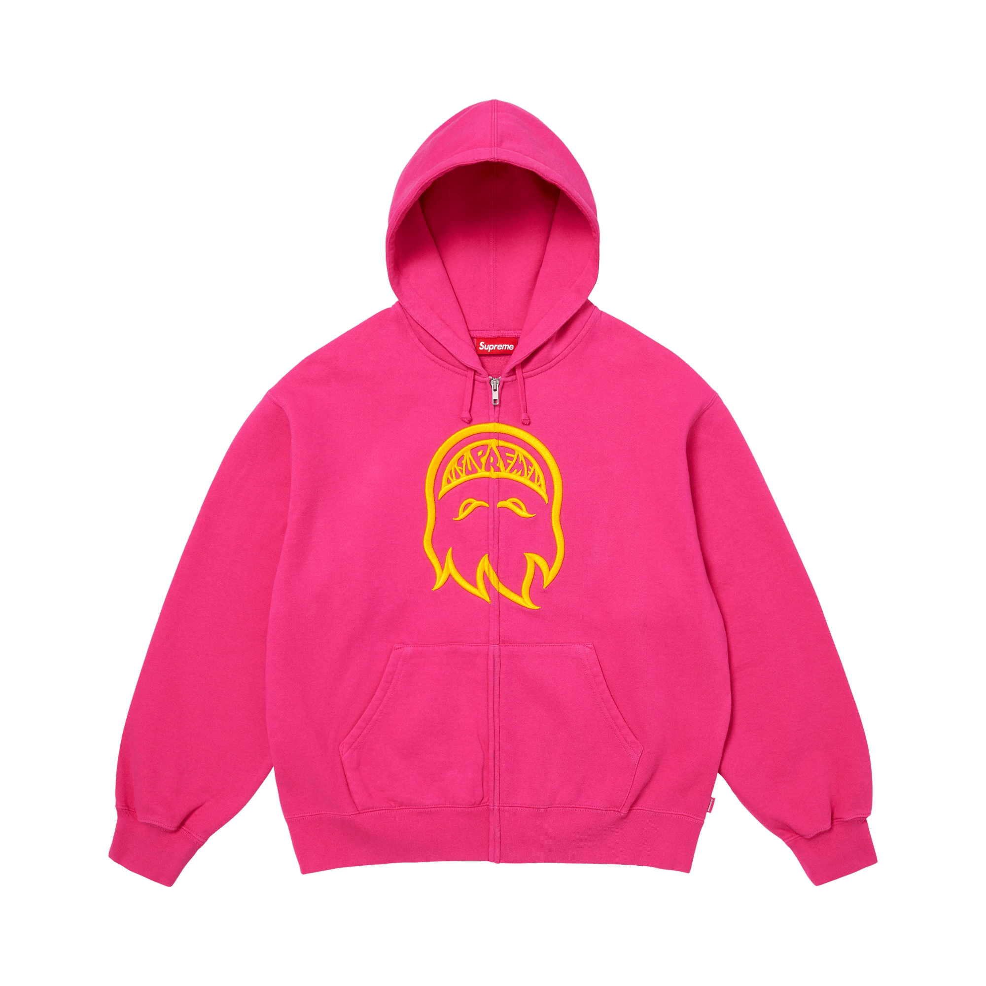 Supreme x Spitfire Zip Up Hooded Sweatshirt 'Bright Fuchsia'