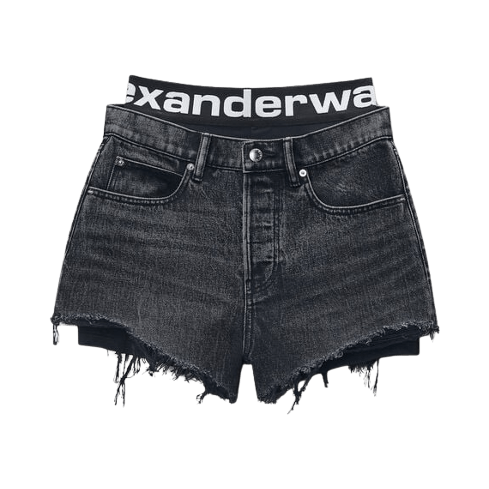 Alexander Wang Logo Bike Short Pre-Styled Relaxed Short 'Grey Aged'