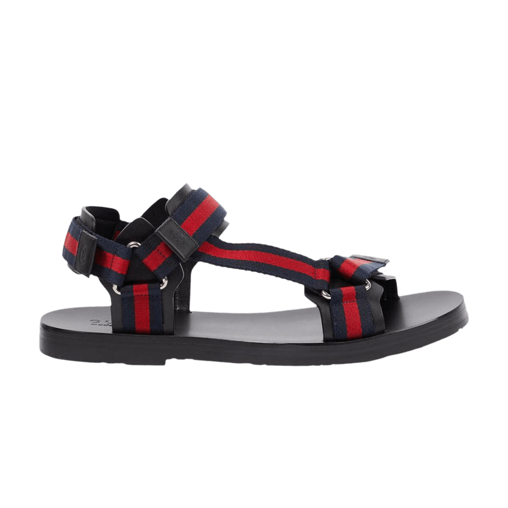 Gucci Web Stripe Sandal 'Red Blue'