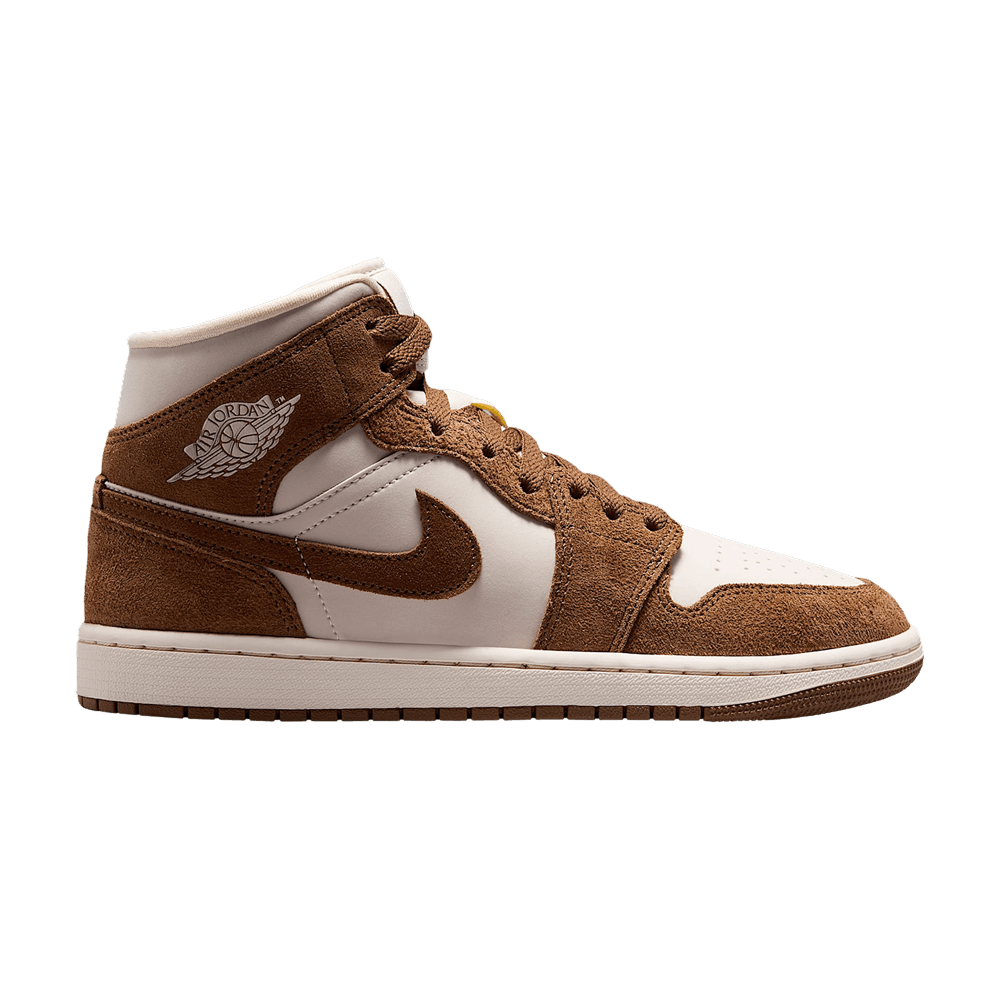 Wmns Air Jordan 1 Mid 'Light British Tan Chalk'