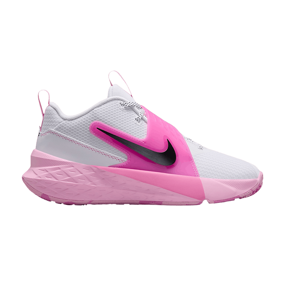 Nike Team Hustle D 12 GS 'White Pink Rise'