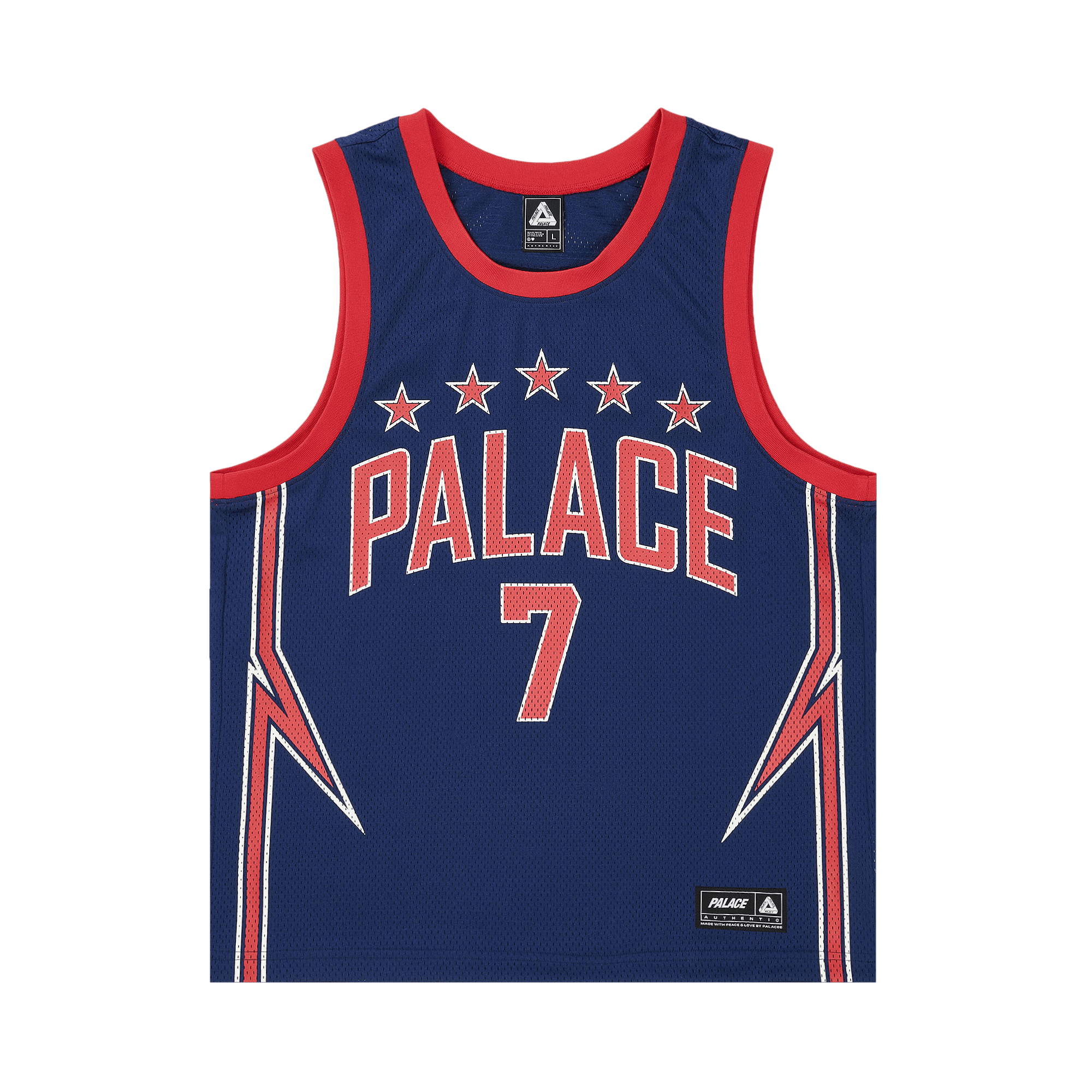 Palace Lightning Basketball Vest 'Navy/Red'