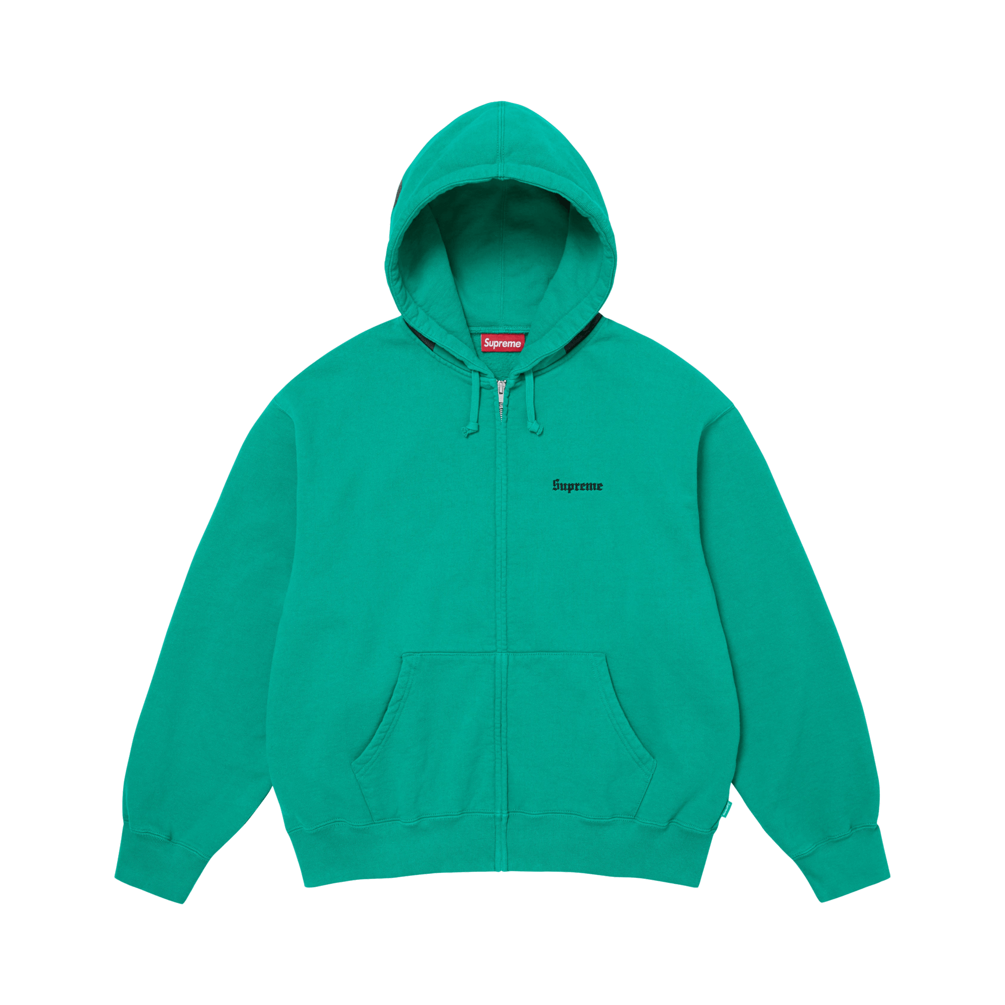 Supreme Paris Is Burning Zip Up Hooded Sweatshirt 'Teal'