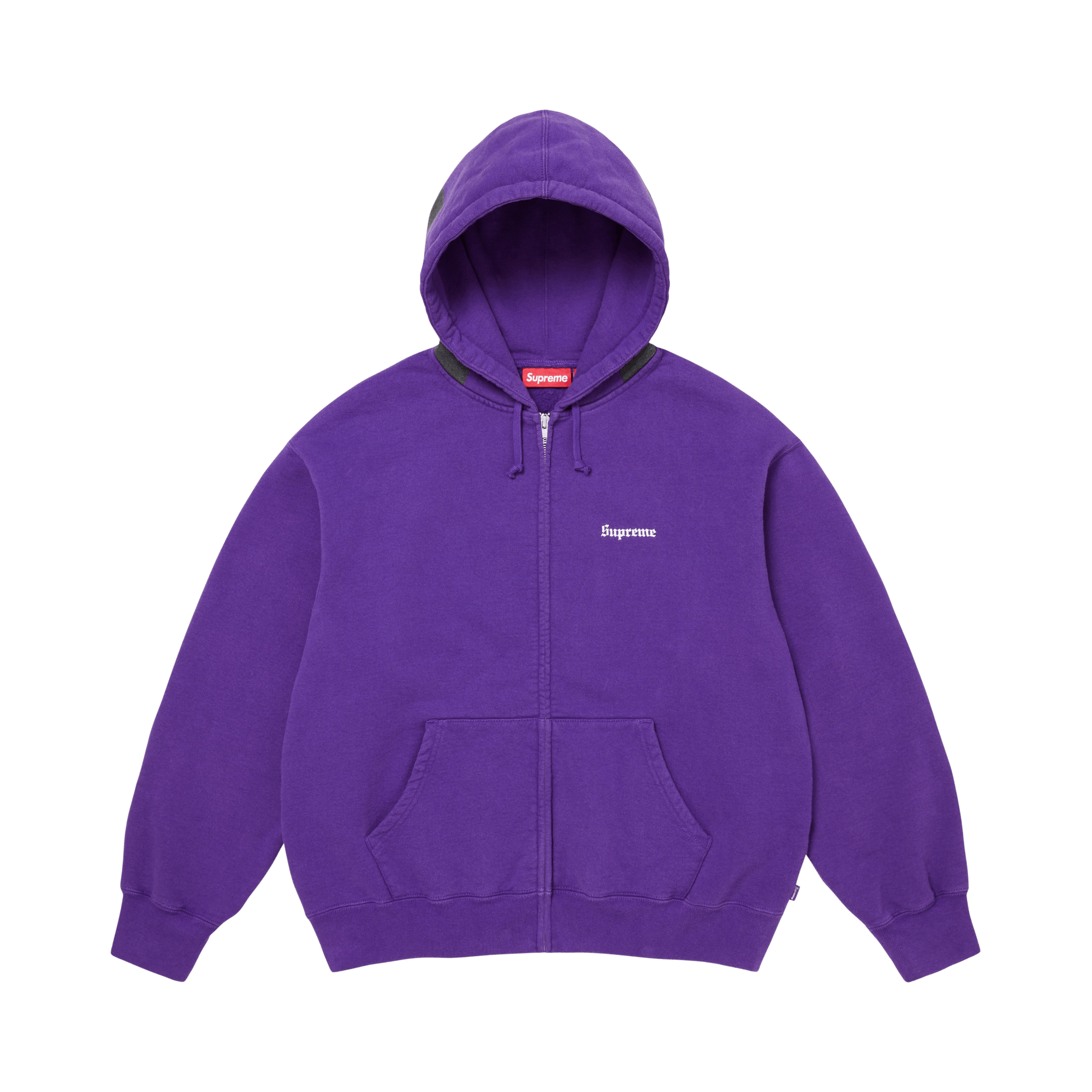 Buy Supreme Devil S Logo Zip Up Hooded Sweatshirt 'Purple
