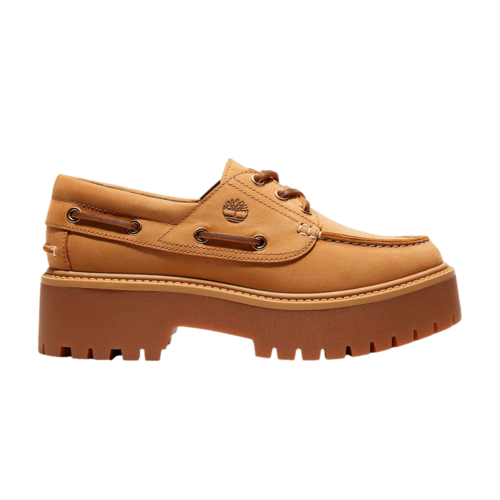 Timberland Wmns Stone Street Platform Boat Shoe 'Wheat'