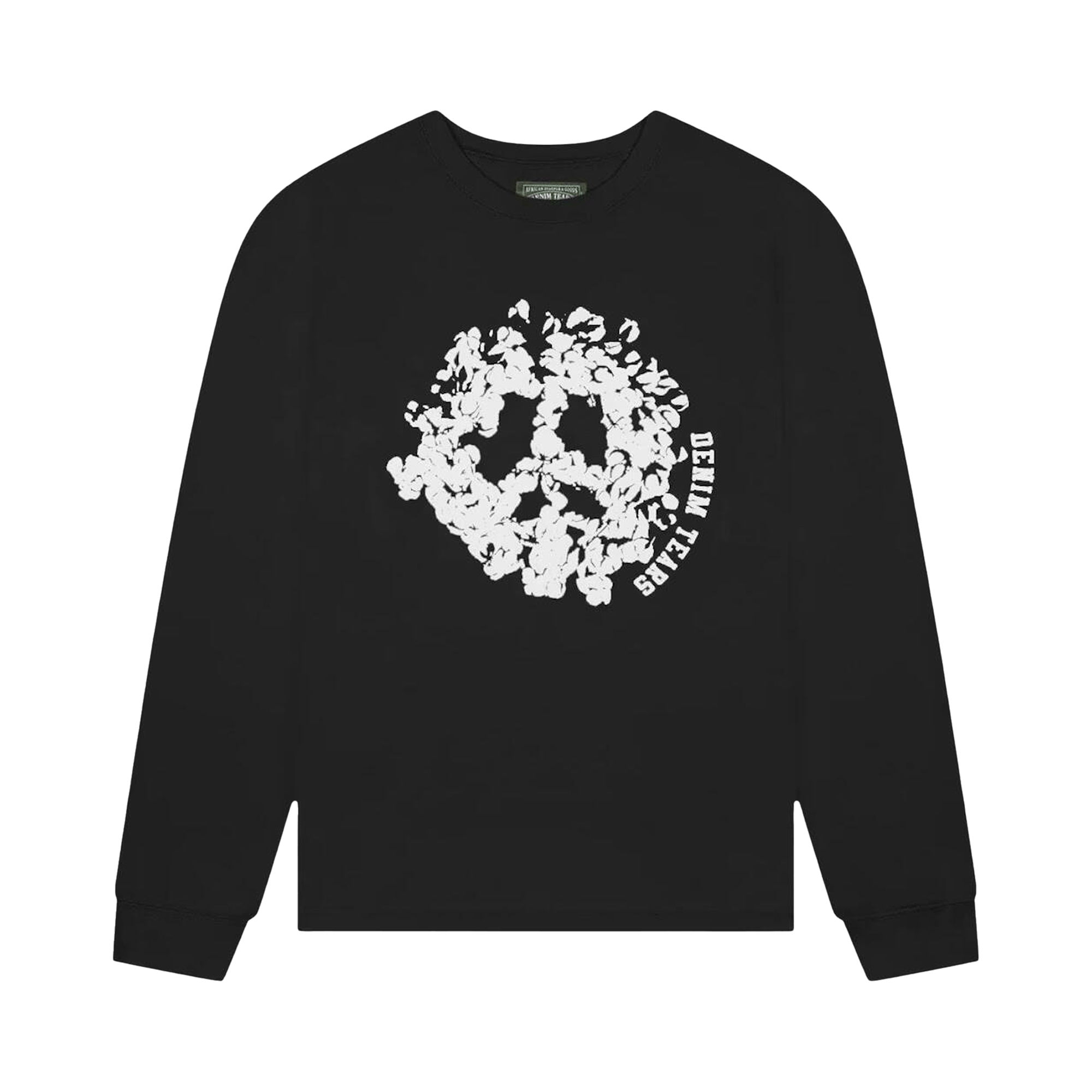 Denim Tears Peace Wreath Long-Sleeve Tee 'Black/White'