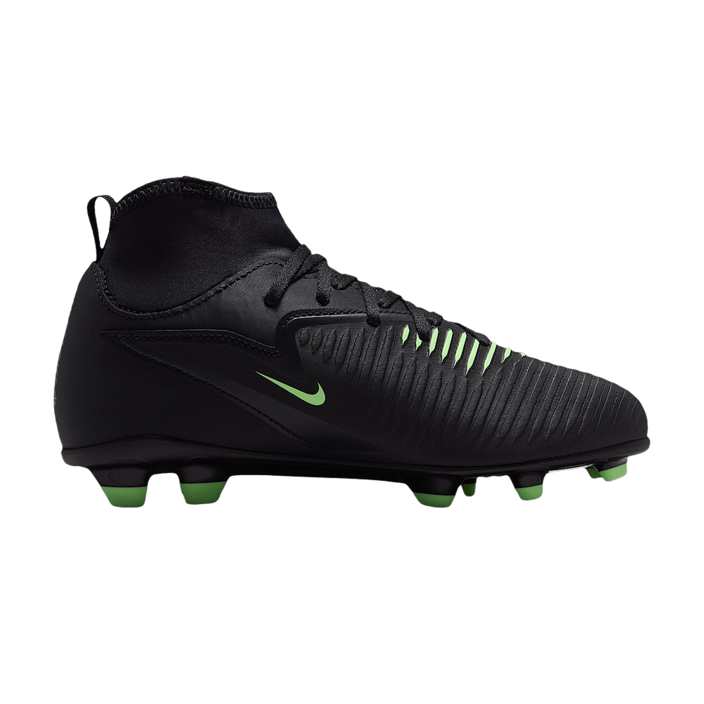 Nike Jr. Phantom 6 High Club MG GS 'Black Illusion Green'
