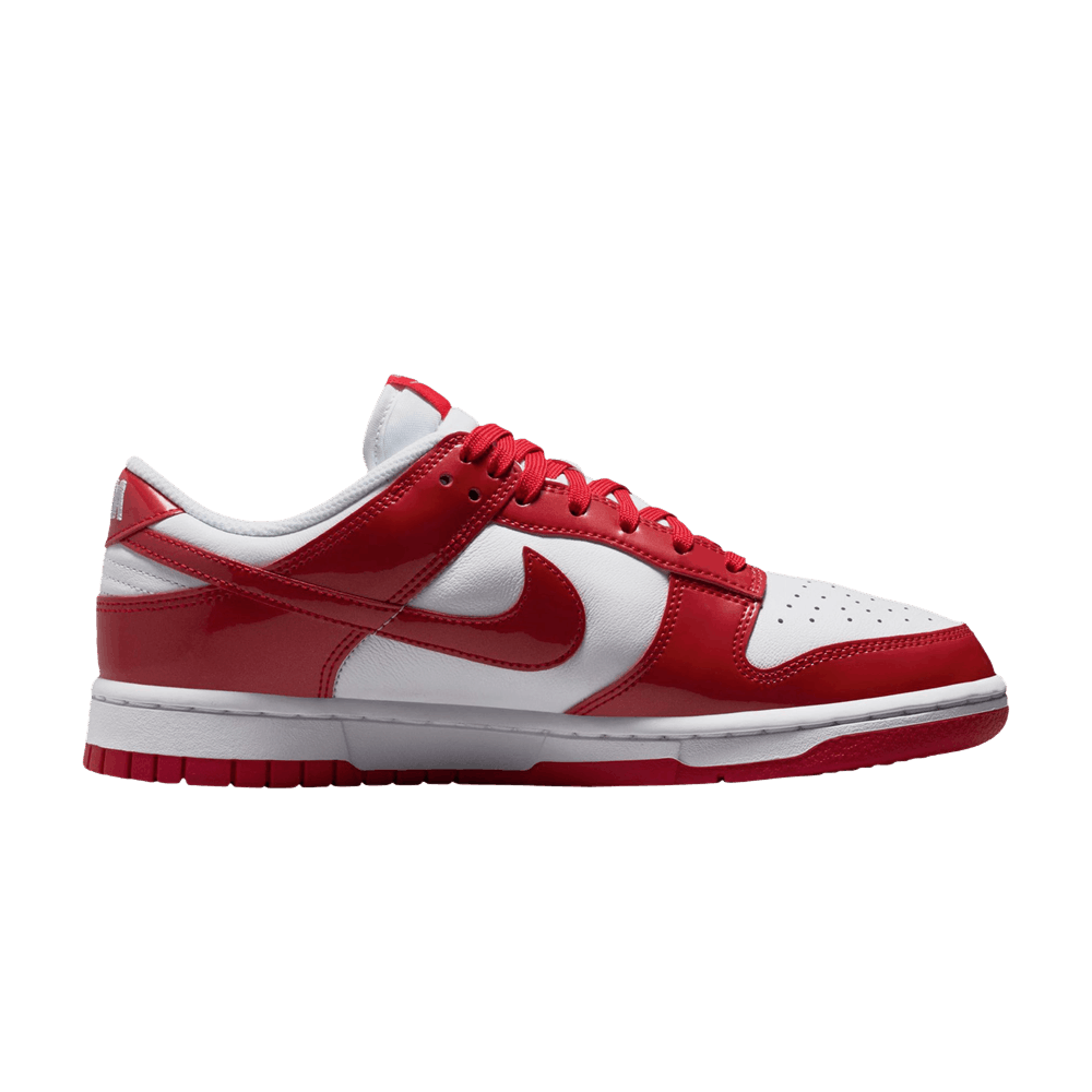 Nike Wmns Dunk Low SE 'Patent - White University Red'
