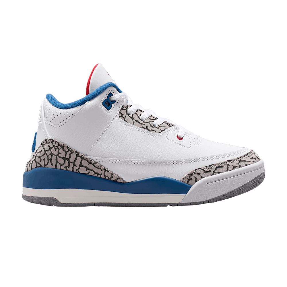 Jordan 3 Retro "True Blue" White/True Blue/Cement Grey/Fire Red