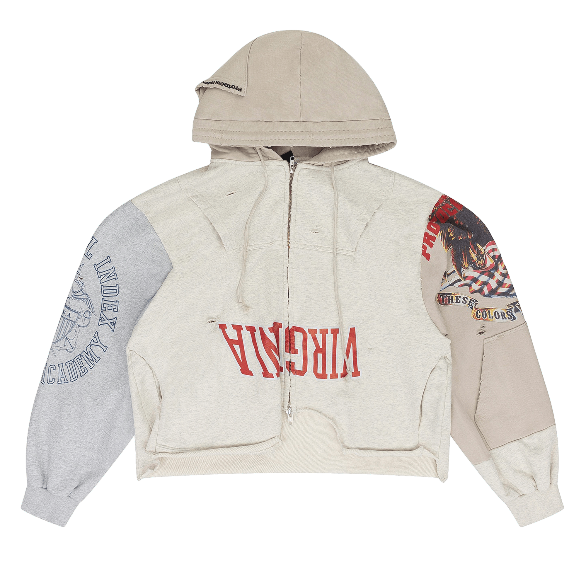 Buy Protocol Index Buttivore Fur Lining Zip Hoodie 'Natural