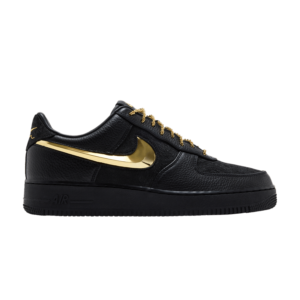 Nike Air Force 1 '07 x Victor Solomon Black/Black/Metallic Gold