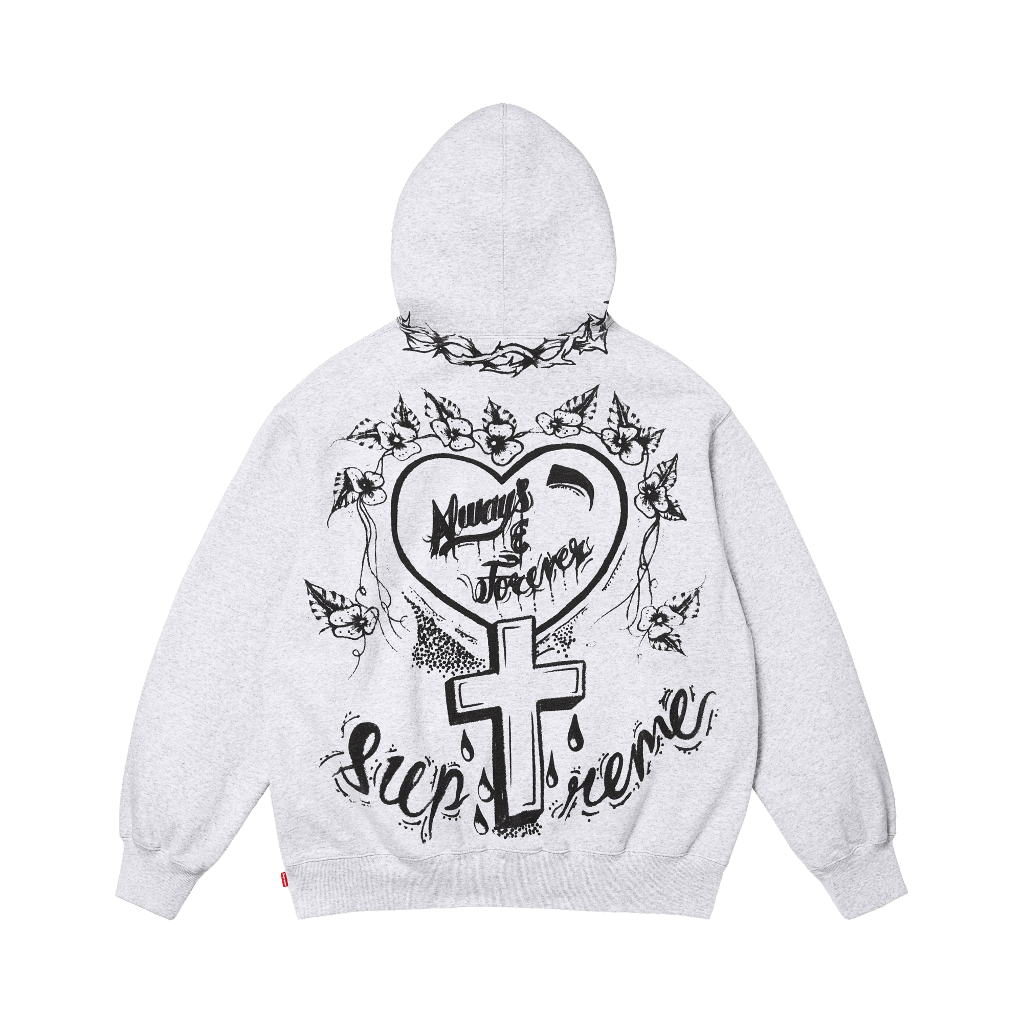 Sell Supreme Forever Hooded Sweatshirt 'Ash Grey' on alias