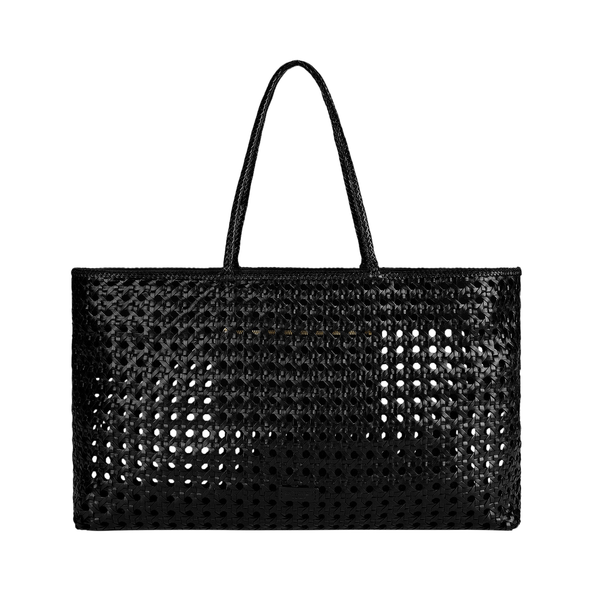 Woven Leather Tote Bag