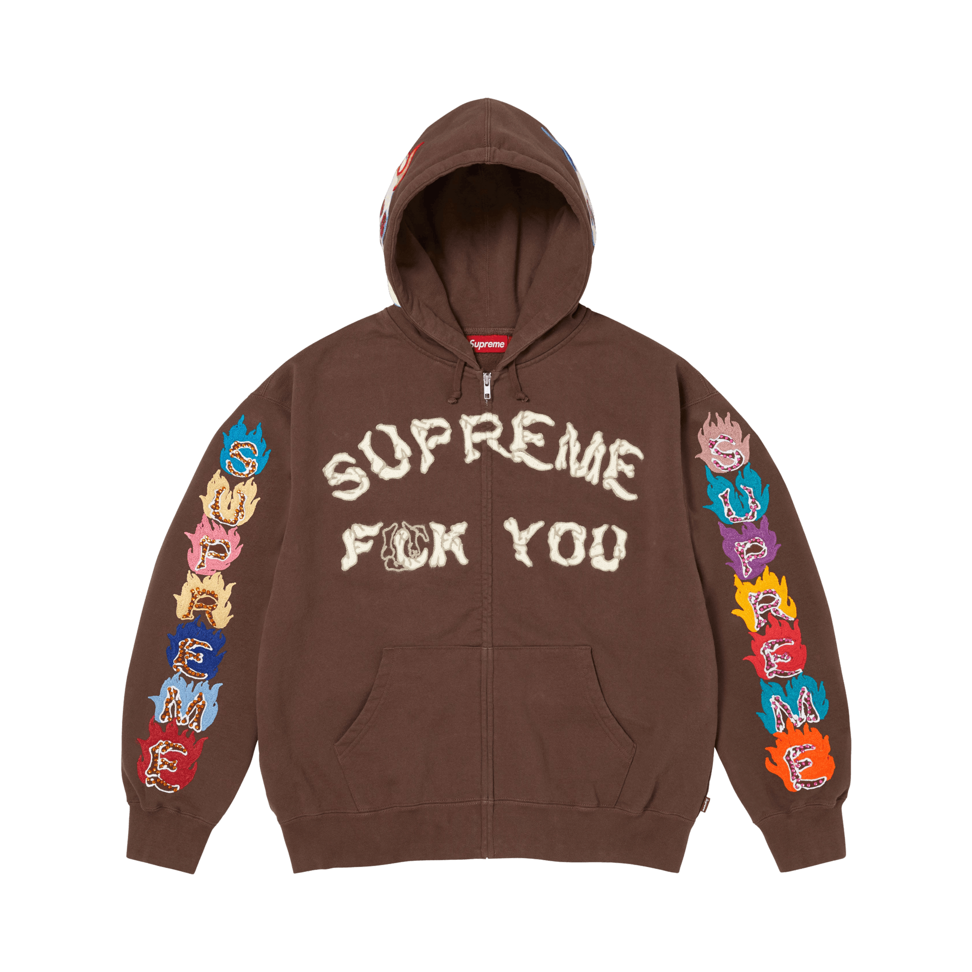 Buy Supreme x Toy Machine Zip Up Hooded Sweatshirt 'Black