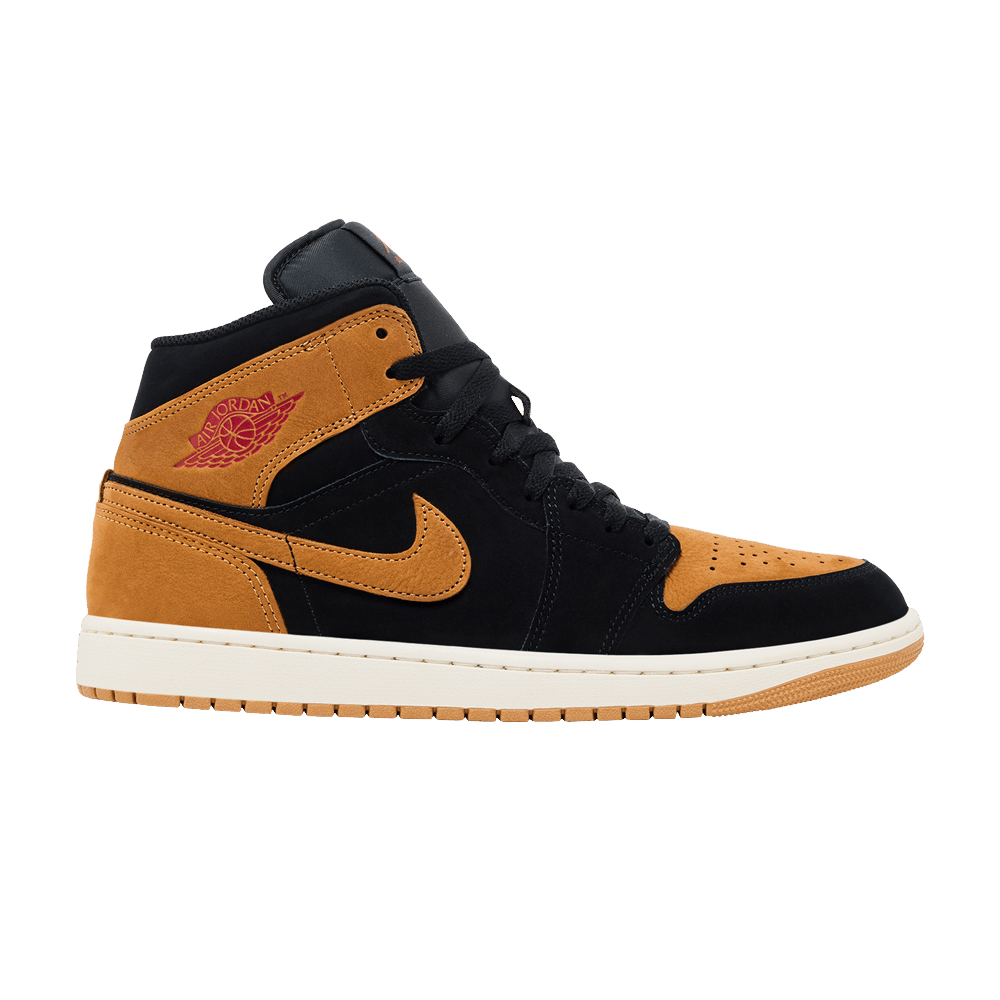 Air Jordan 1 Mid Black Flax