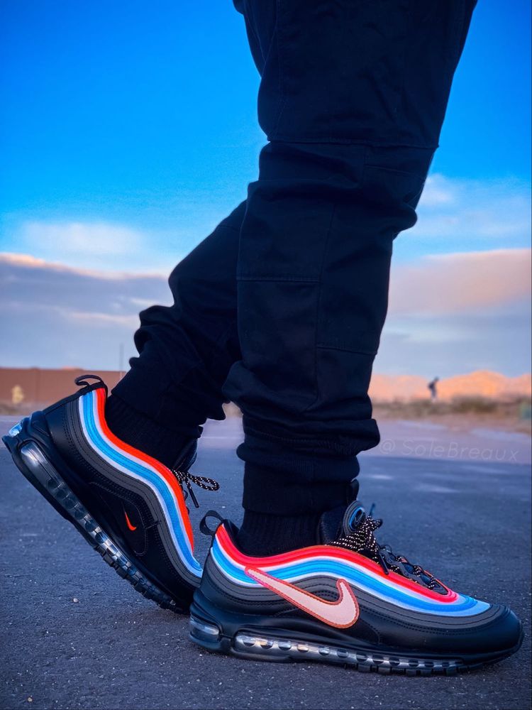 air max 97 neon seoul on feet