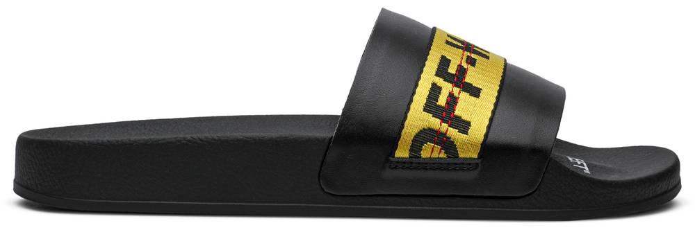 Off-White Industrial Sliders 'Black Yellow' - Off-White ...