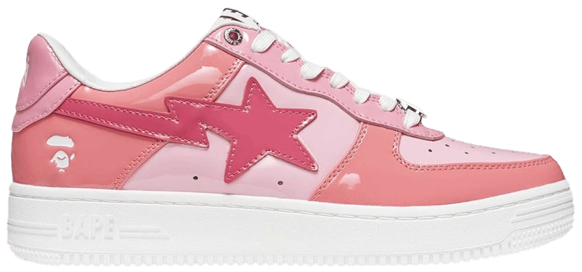 bapesta low abc camo pink