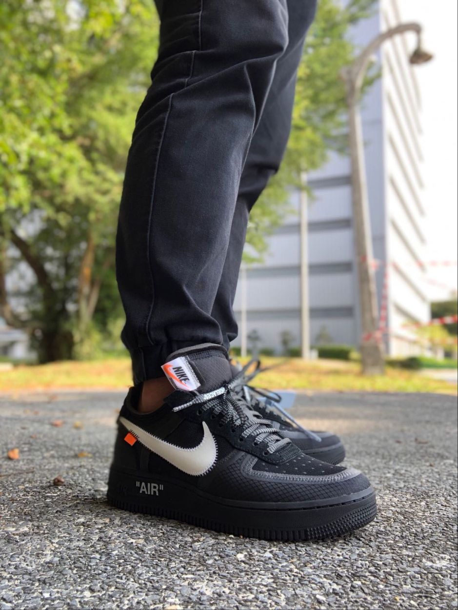 Off-White x Air Force 1 Low 'Black' - Nike - AO4606 001 | GOAT