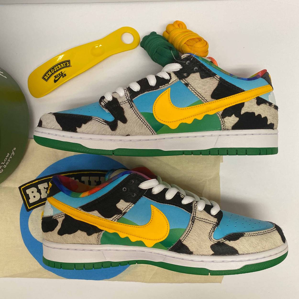 Ben & Jerry's x Dunk Low SB 'Chunky Dunky' Special Ice Cream Box - Nike - CU3244 100 SB | GOAT