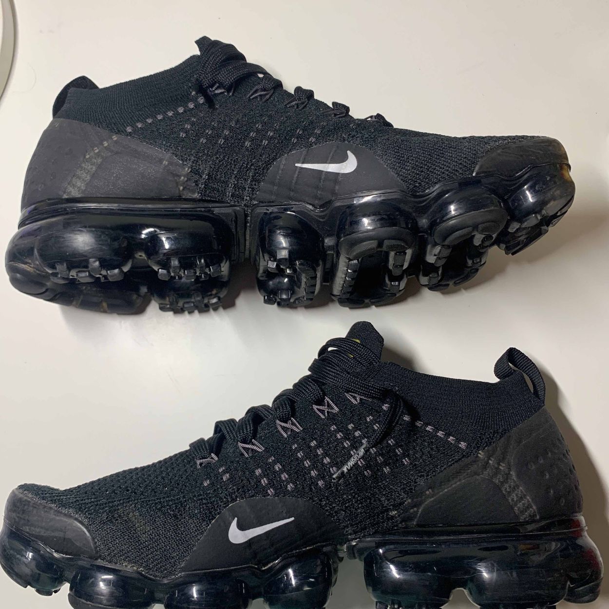 vapormax flyknit white and gold