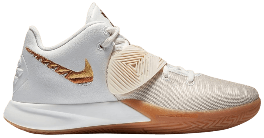 kyrie flytrap white metallic silver