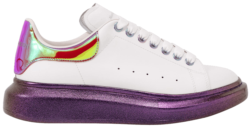 alexander mcqueen iridescent transparent oversized sneakers