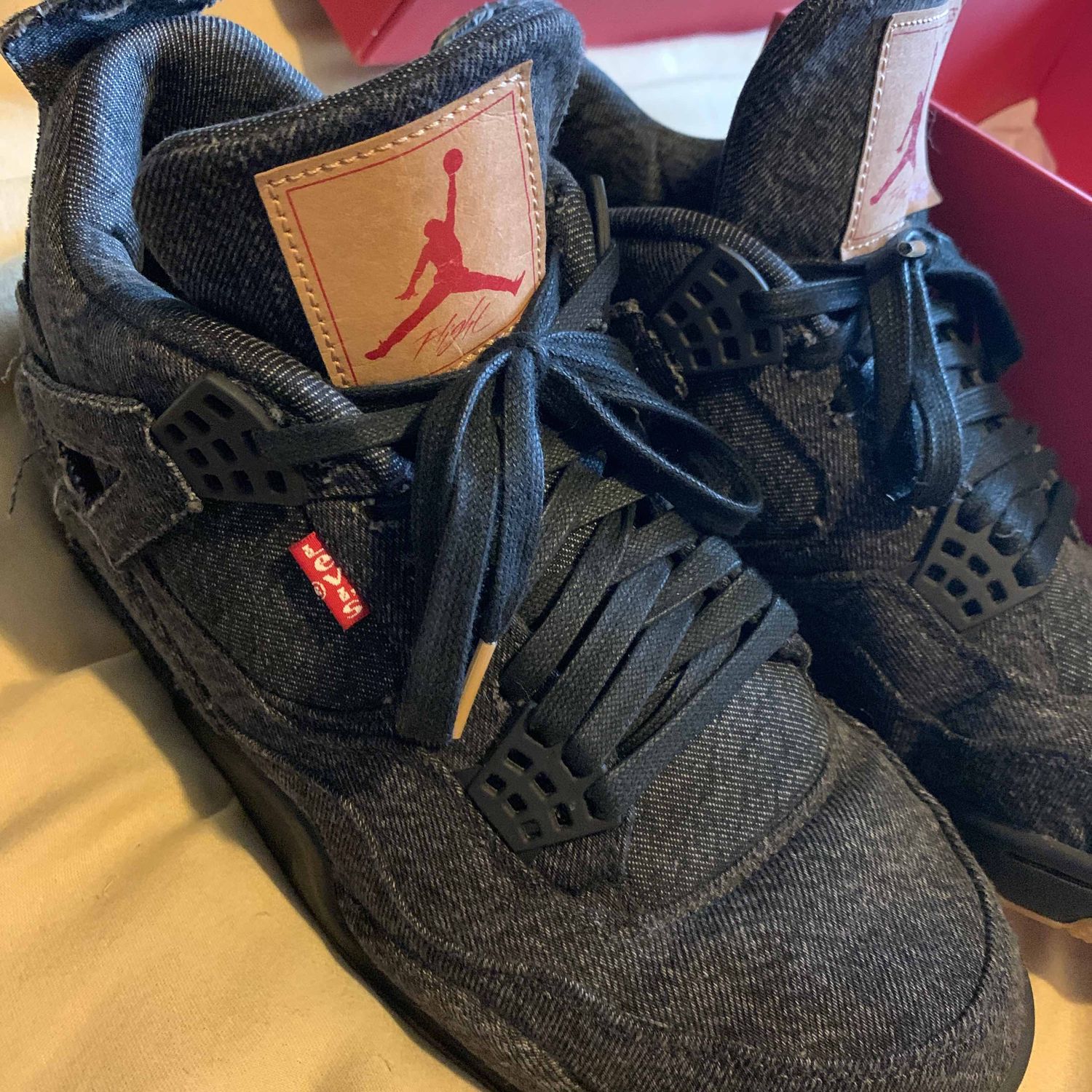 levi's x air jordan 4 denim