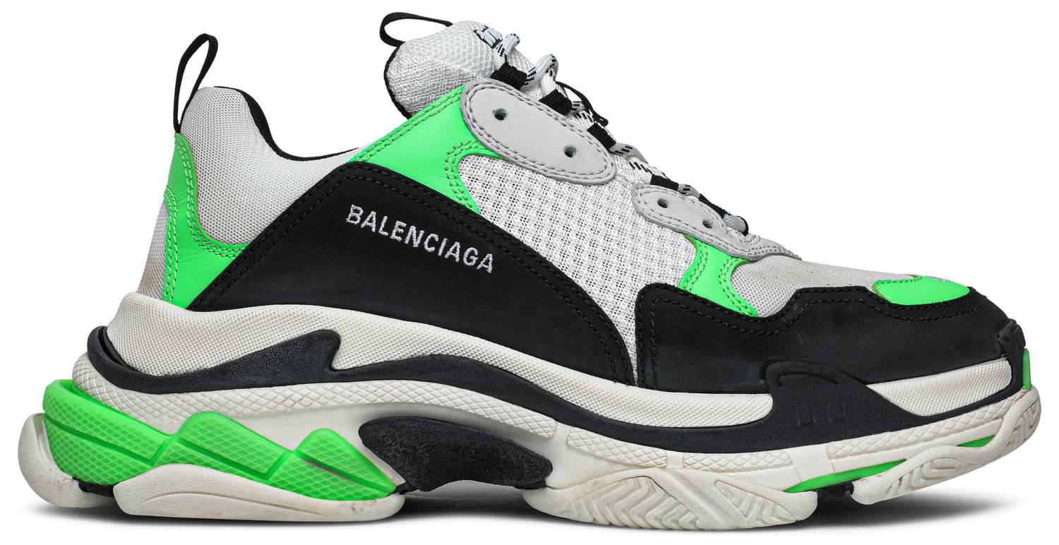Balenciaga Triple S Sneaker 'White Green Fluo' - Balenciaga - 536737 ...