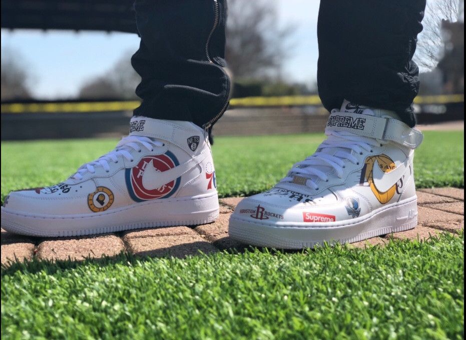 nike air force 1 supreme x nba